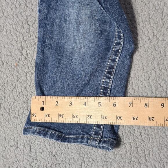 Miss Me Capri Jeans Womens 27 Distressed Embroidered Pockets Crop Denim Pants - Picture 7 of 8